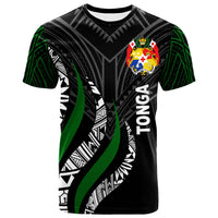 Tonga T Shirt Tonga Strong Fire Pattern Unisex Black - Polynesian Pride
