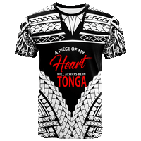 TongaT Shirt A Piece of My Heart Unisex White - Polynesian Pride