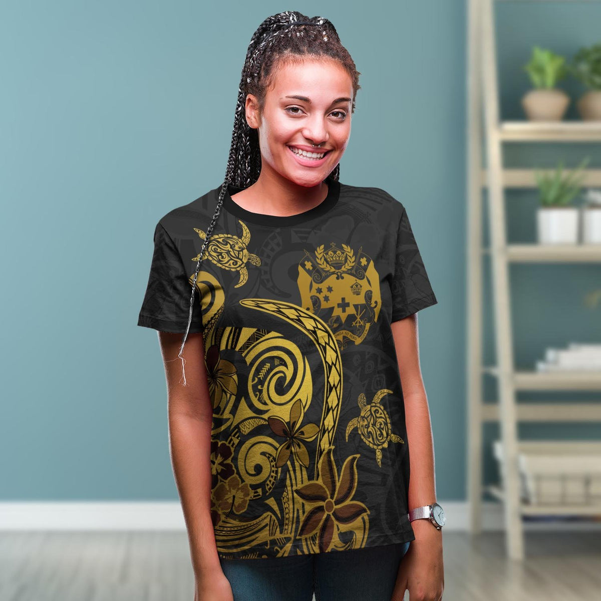 Tonga T Shirt Folk Style - Polynesian Pride