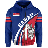 Hawaii National Flag Zip up Hoodie up Style - Polynesian Pride