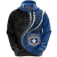 Northern Mariana Islands Hoodie Kanaloa Tatau Gen MP Unisex Black - Polynesian Pride