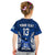 (Custom Text And Number) Fiji Rugby T Shirt Kid Flying Fijians Blue Tapa Pattern LT13 - Polynesian Pride