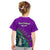 (Custom Personalised) New Zealand Maori T Shirt KID Fern and Manaia Version Purple LT13 - Polynesian Pride