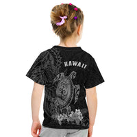 Hawaii Polynesian T Shirt Kid Gray Sea Turtles Hawaiian LT13 - Polynesian Pride