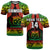 (Custom Text and Number) Samoa Rugby T Shirt Teuila Torch Ginger Gradient Style LT14 Adult Black - Polynesian Pride
