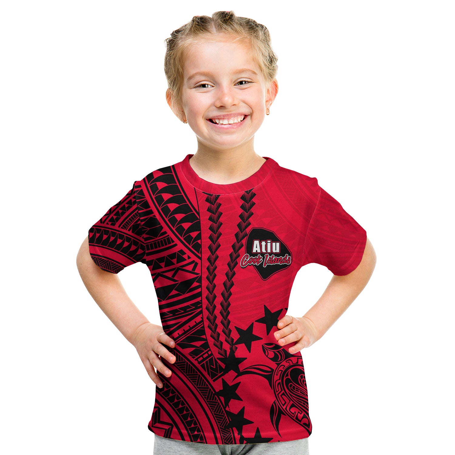 Cook Islands Atiu Polynesian T Shirt KID LT6 - Polynesian Pride