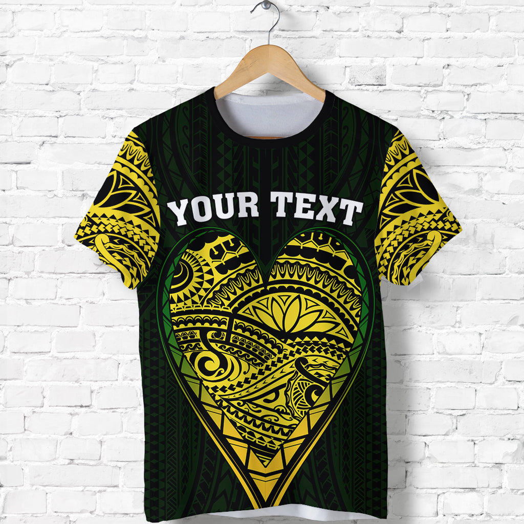 Custom Cook Islands Pattern T Shirt Always In My Heart LT13 Unisex Black - Polynesian Pride