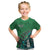 (Custom Personalised) New Zealand Maori T Shirt KID Fern and Manaia Version Green LT13 - Polynesian Pride