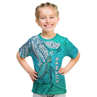 Hawaiian Islands T Shirt Kid Turtle Mix Hawaii Polynesian LT13 - Polynesian Pride