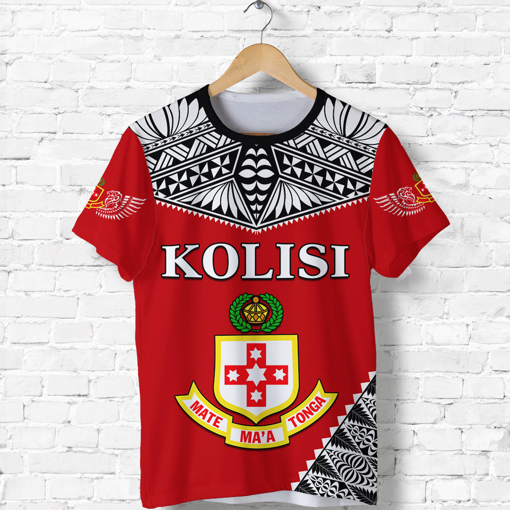 Kolisi Tonga T Shirt College Atele Mate Maa Tonga LT13 Unisex Red - Polynesian Pride