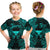 (Custom Personalised) Taurus Zodiac Polynesian T Shirt Kid Unique Style - Turquoise LT8 - Polynesian Pride