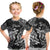 (Custom Personalised) Pisces Zodiac Polynesian T Shirt Kid Unique Style - Black LT8 - Polynesian Pride