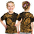 (Custom Personalised) Guam Polynesian T Shirt KID Tropical Flowers - Tan LT8 - Polynesian Pride