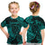 (Custom Personalised) Scorpio Zodiac Polynesian T Shirt Kid Unique Style - Turquoise LT8 - Polynesian Pride