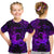 (Custom Personalised) Capricorn Zodiac Polynesian T Shirt Kid Unique Style - Purple LT8 - Polynesian Pride