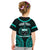 (Custom Personalised) Samoa Ula Nifo Tribal T Shirt KID Green Style LT6 - Polynesian Pride