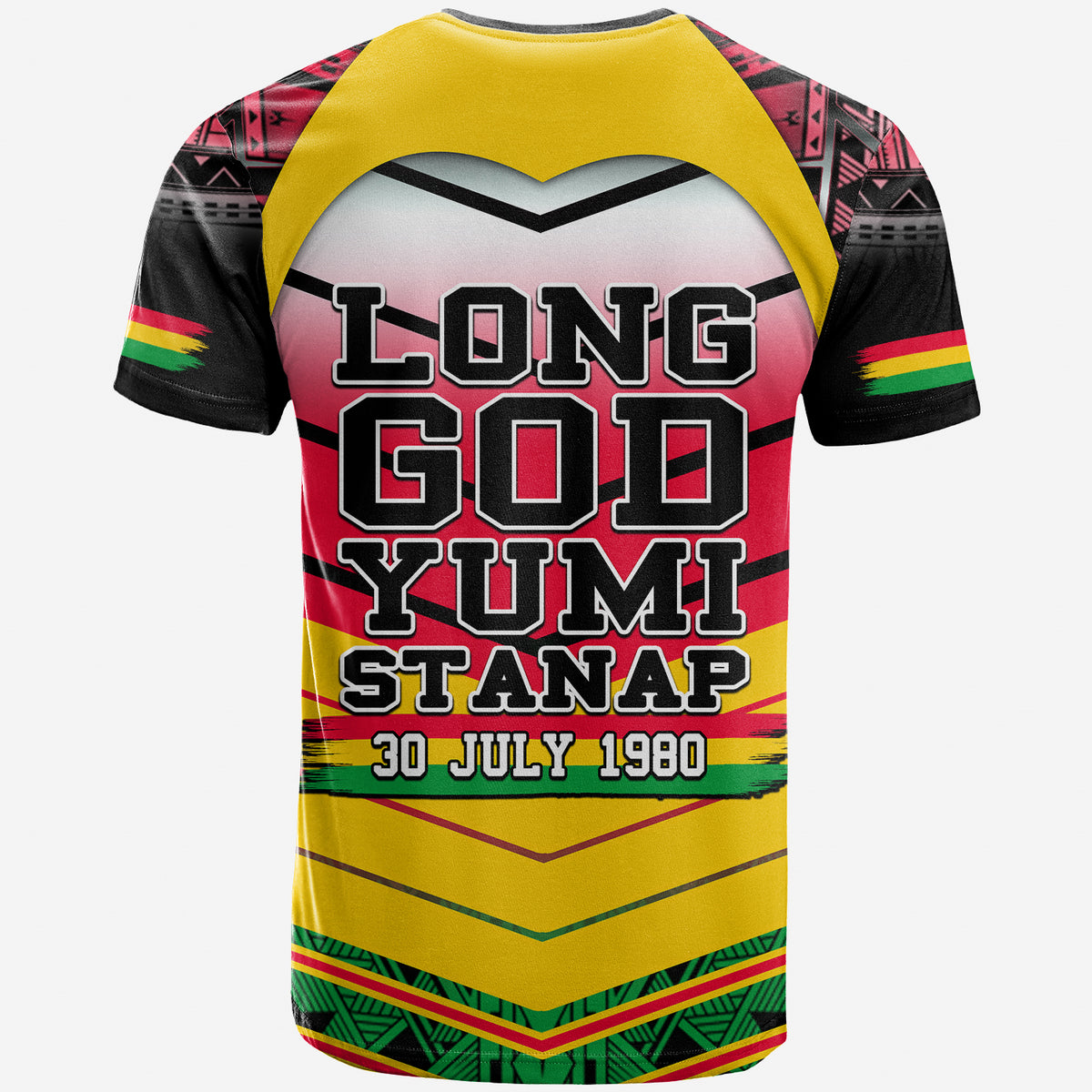 Polynesian Vanuatu 42 Anniversary T Shirt Custom LT6 - Polynesian Pride