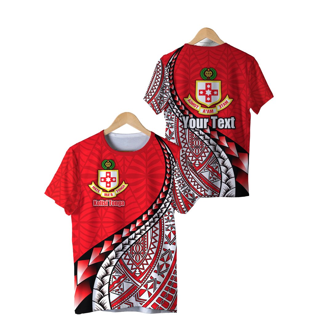 Custom Kolisi Tonga T Shirt Mate Maa Tonga Polynesian Free Style Unisex Red - Polynesian Pride