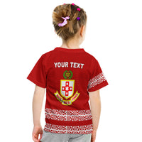 (Custom Personalised) Kolisi Tonga T Shirt Kid - Tca LT13 - Polynesian Pride