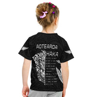 New Zealand Rugby T shirt KID Haka All Black mix Ta Moko LT13 - Polynesian Pride
