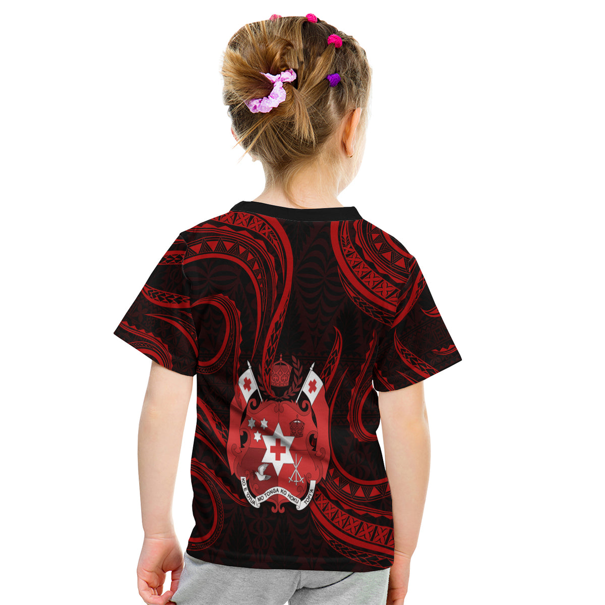 Tonga Pattern T Shirt Kid Always Proud LT13 - Polynesian Pride
