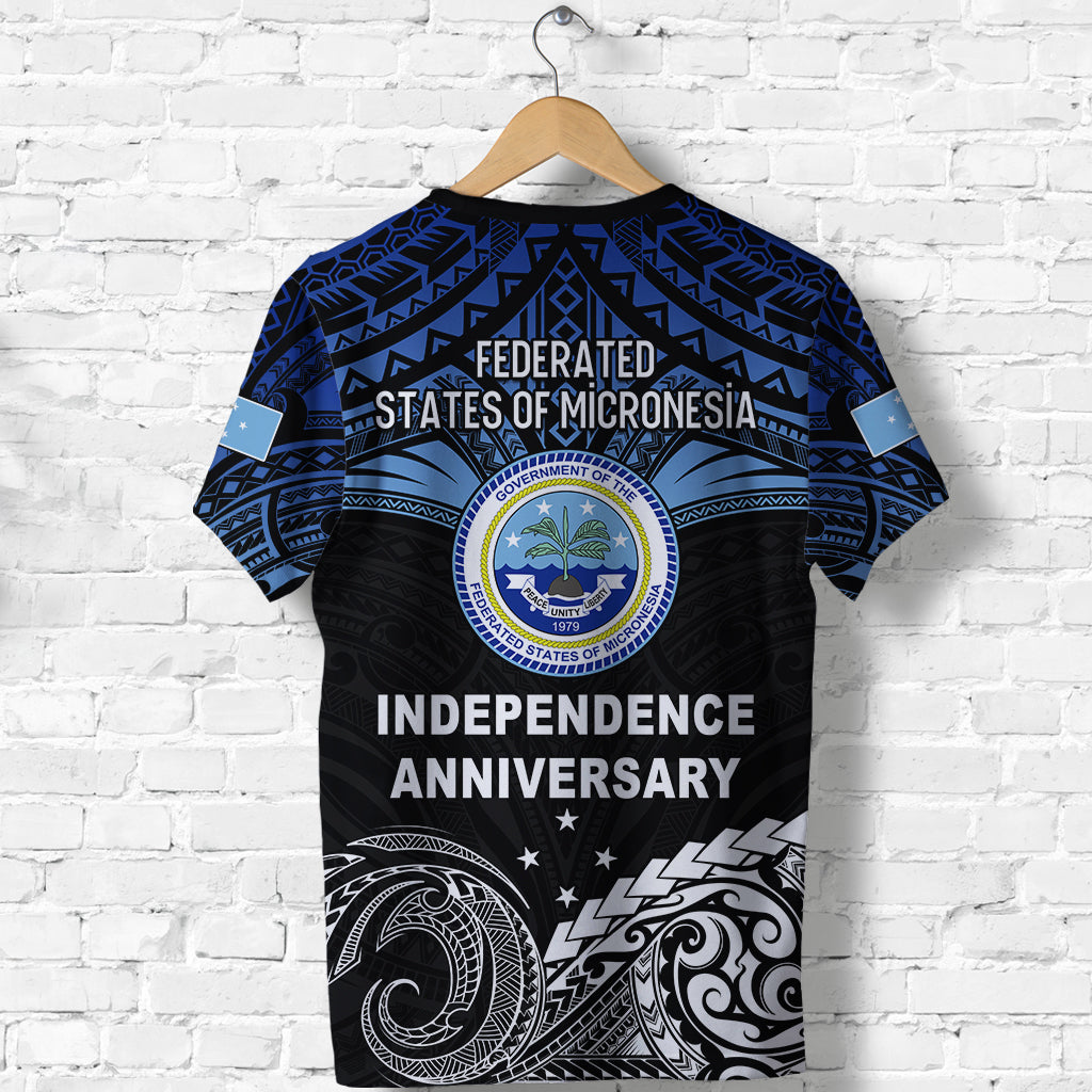 Federated States of Micronesia T Shirt Happy FSM 35th Independence Anniversary LT13 - Polynesian Pride