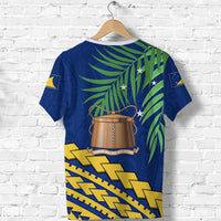 Tokelau Rugby T Shirt Coconut Leaves - Polynesian Pride