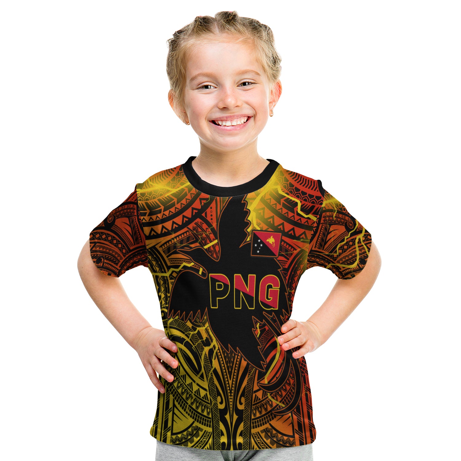 Papua New Guinea T Shirt Kid Stalwart Polynesian Special LT13 - Polynesian Pride