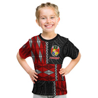 Tonga T Shirt Kid Tongan Pattern Mix Polynesian LT13 - Polynesian Pride