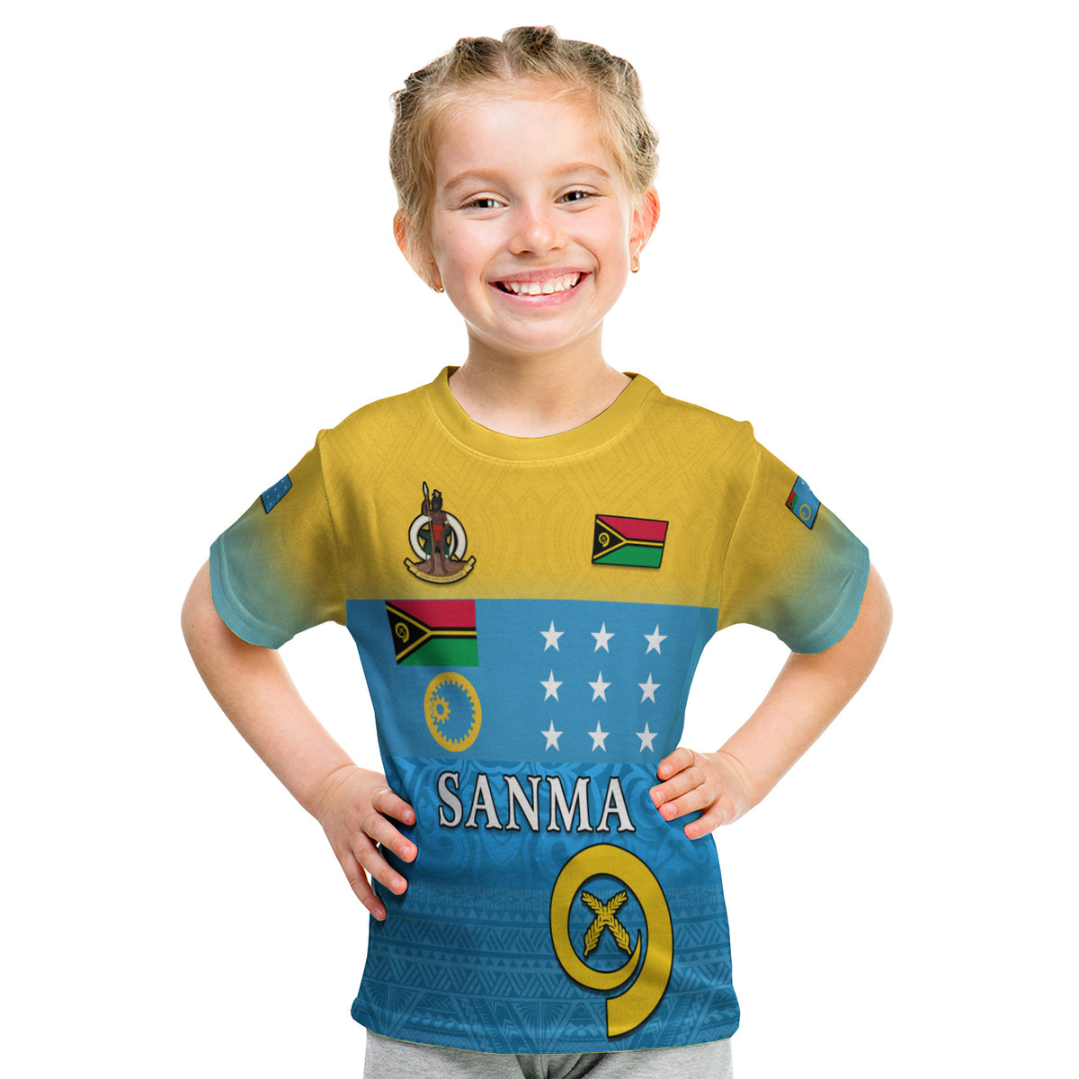 Sanma Province T Shirt Kid Vanuatu Proud LT13 - Polynesian Pride