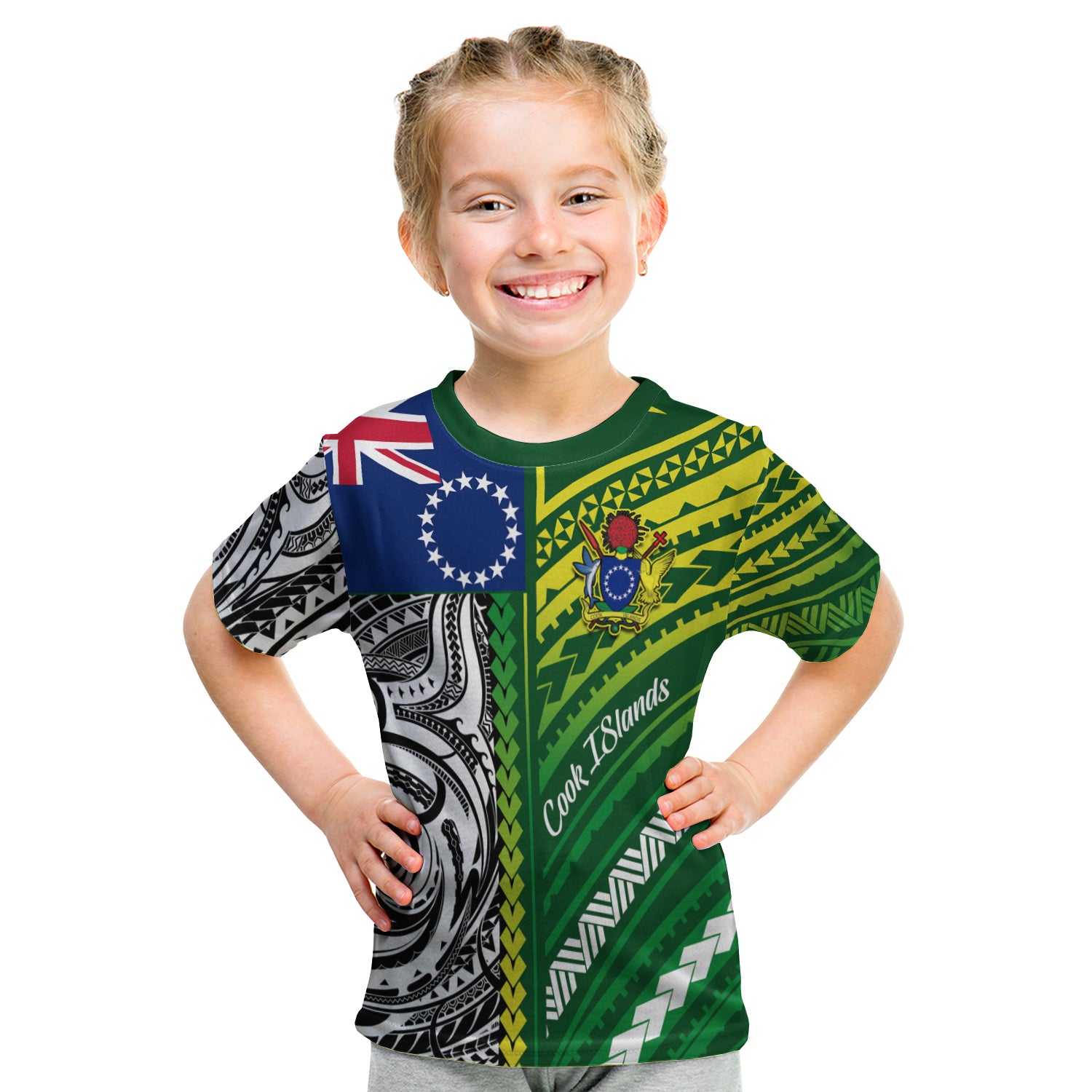 Cook Islands Unique T Shirt Kid Polynesia Pattern LT13 Youth XL Size14 - Polynesian Pride