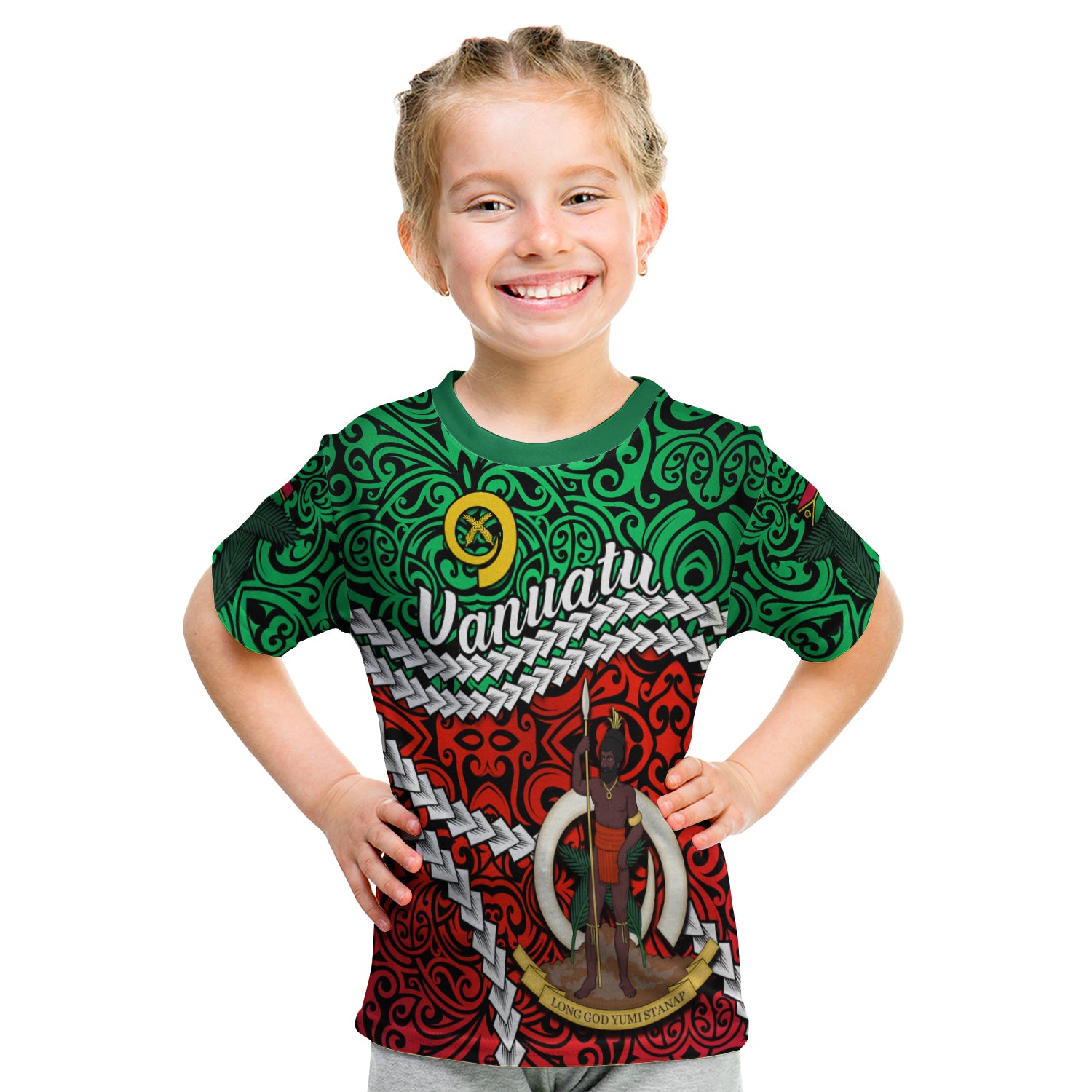 Vanuatu T Shirt Kid Simple LT13 - Polynesian Pride