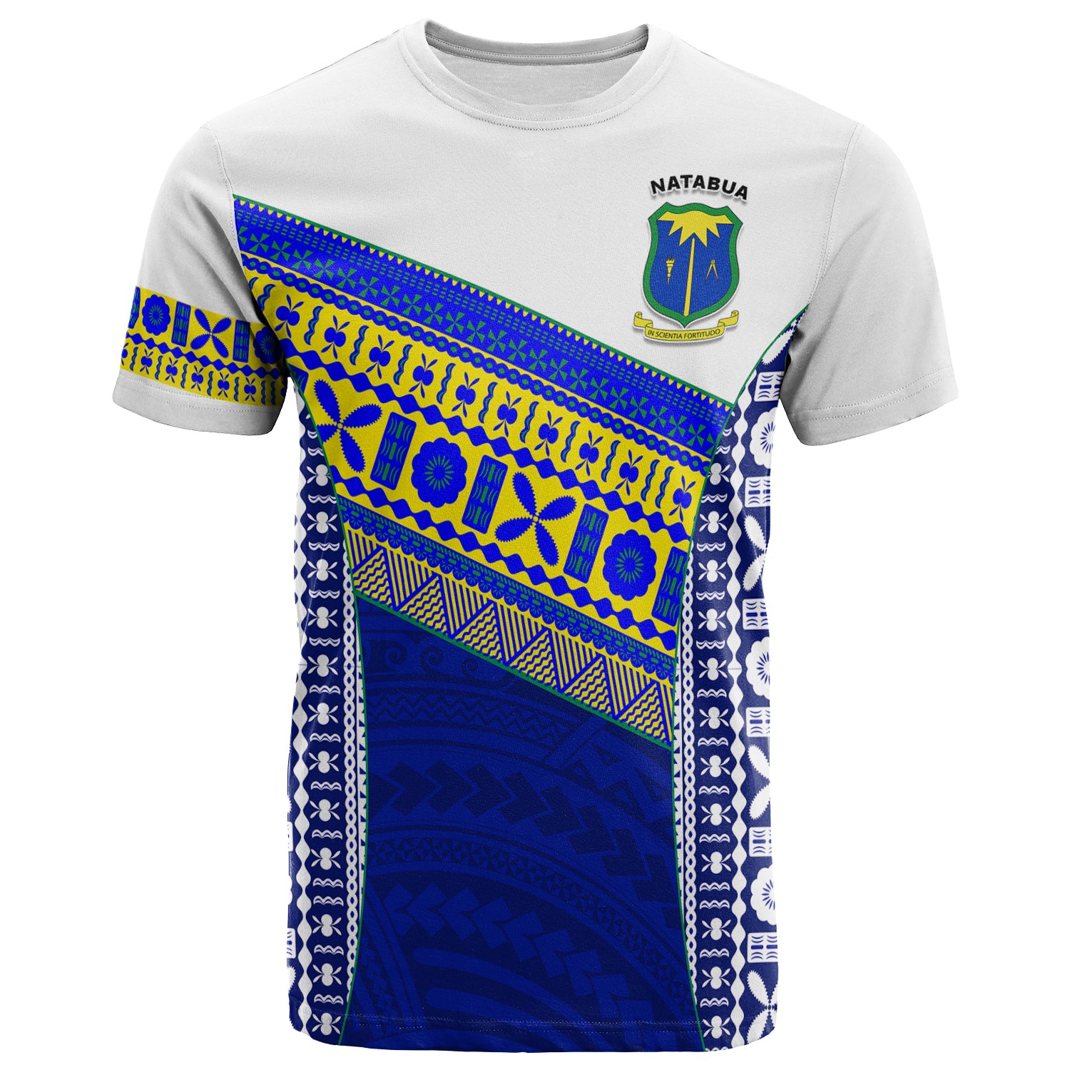 Natabua High School Fiji T Shirt NHS Polynesian LT13 Unisex Blue - Polynesian Pride