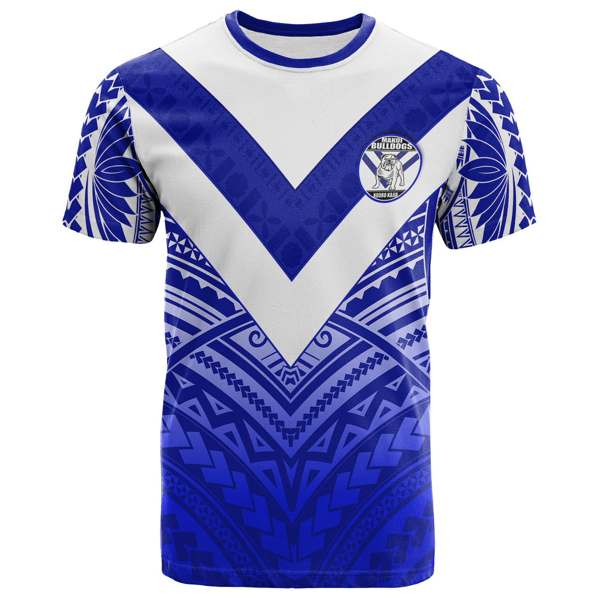 Custom Makoi Bulldogs T Shirt Forever Fiji Rugby Version Fresh 03 Custom Text and Number LT13 - Polynesian Pride