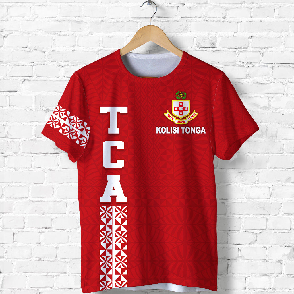 Kolisi Tonga T Shirt TCA LT13 Unisex Red - Polynesian Pride