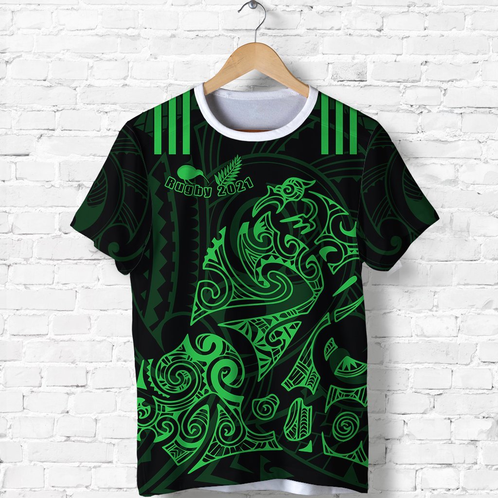 Aotearoa Super Rugby T Shirt Maori Kiwi Green Unisex Green - Polynesian Pride