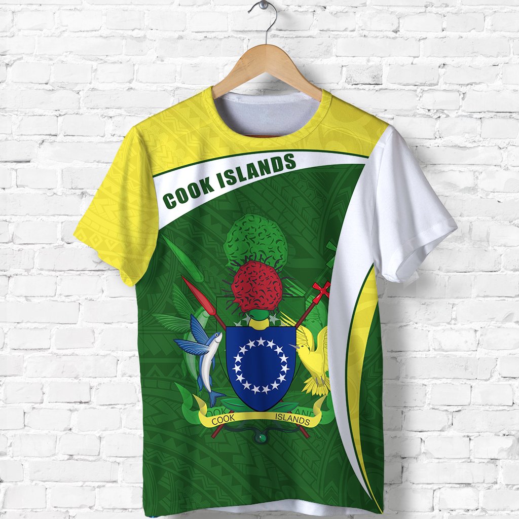 Custom Cook Islands Rugby T Shirt Fresh Lifestyle Custom Text and Number - Polynesian Pride