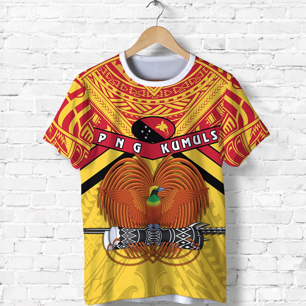 Papua New Guinea Rugby T Shirt PNG The Kumuls Unisex Yellow - Polynesian Pride