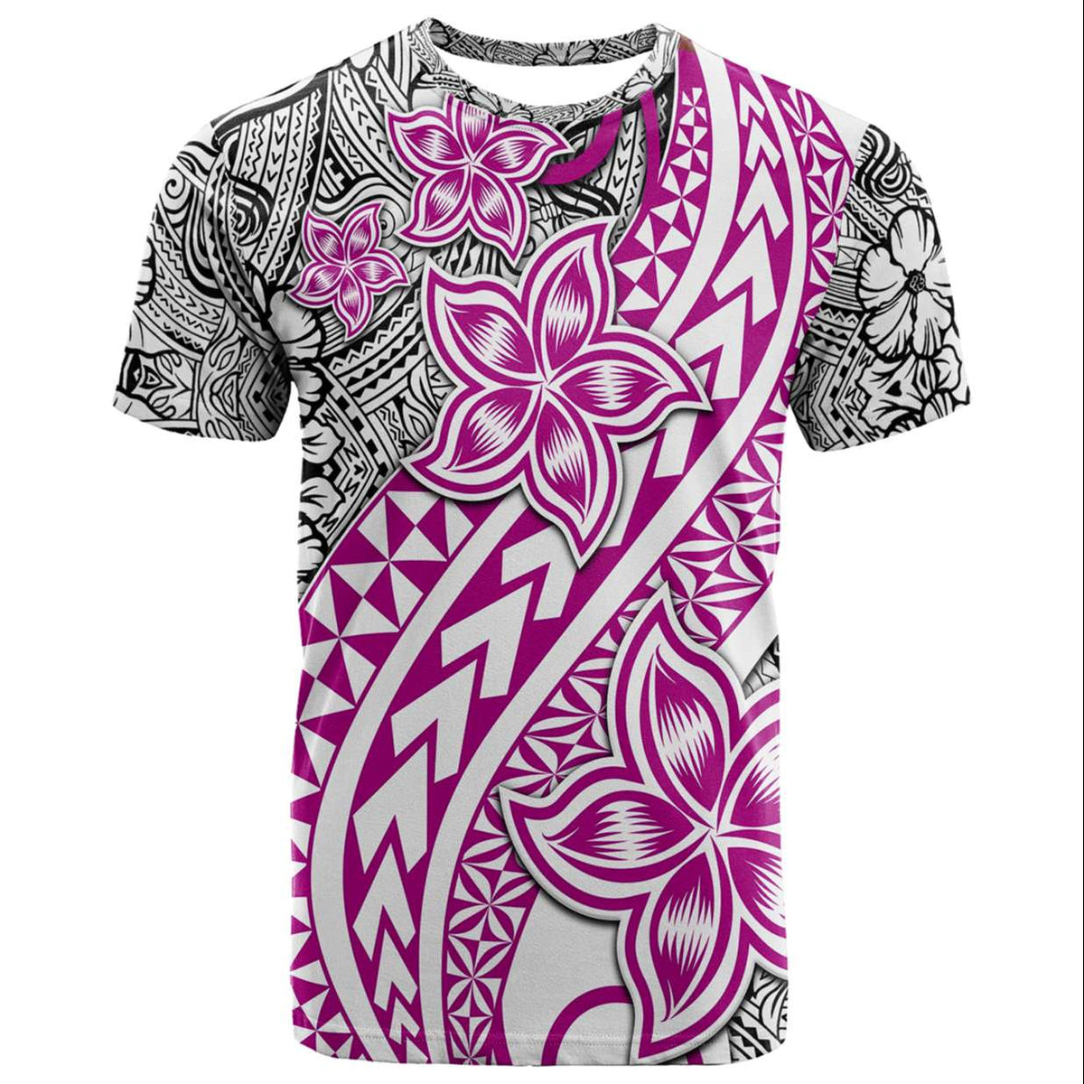 Traditional Polynesian Tribal Tattoo Retro Couple T Shirt Pink LT9 - Polynesian Pride