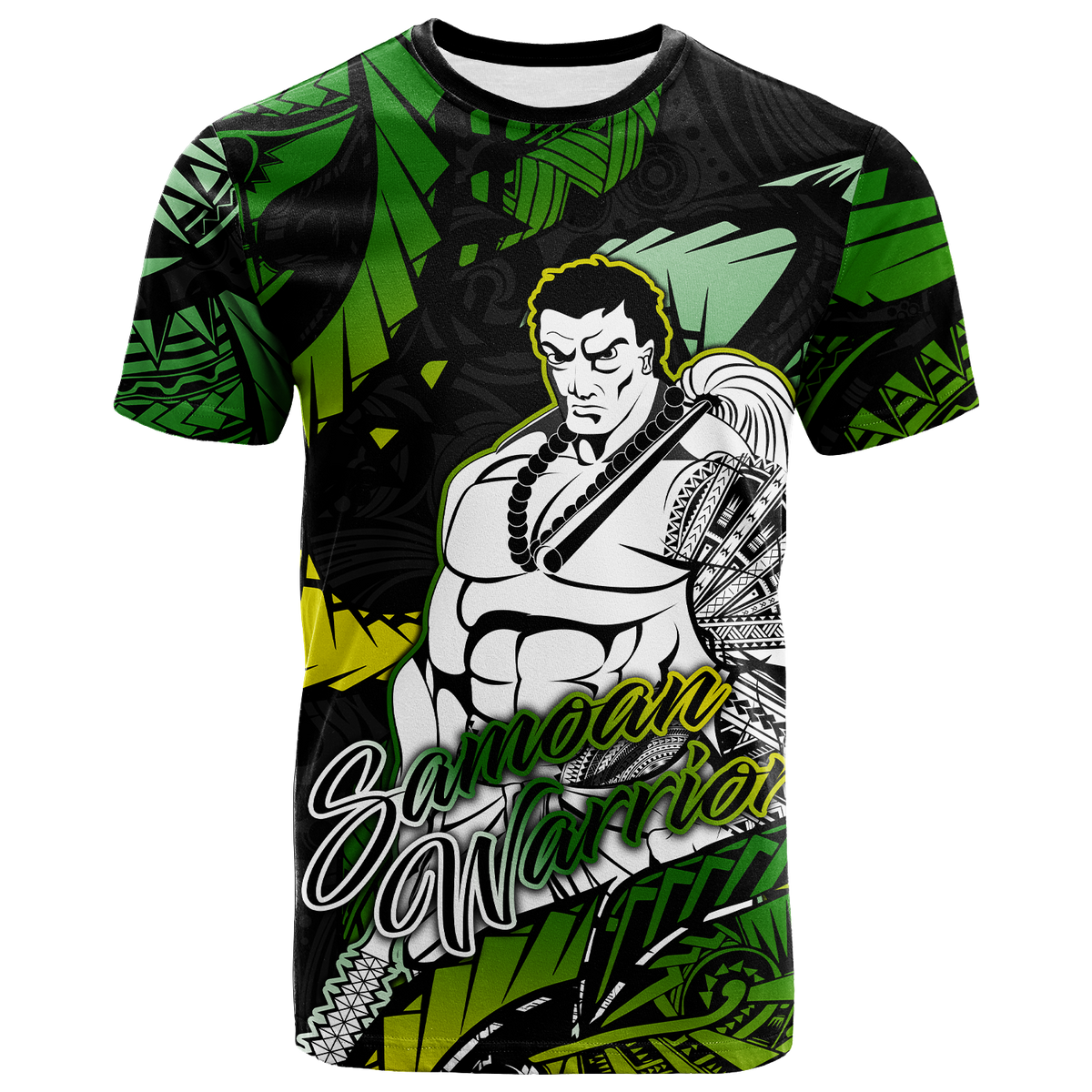 Samoan Warrior Pride Samoa Polynesia T Shirt LT2 BLACK - Polynesian Pride