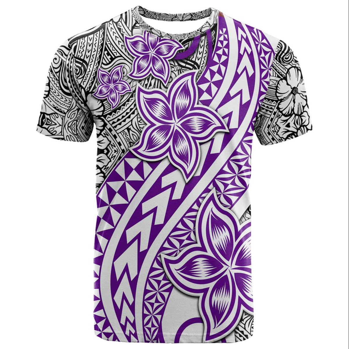 Traditional Polynesian Tribal Tattoo Retro Couple T Shirt Purple LT9 - Polynesian Pride