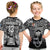 (Custom Text And Number) Fiji Rugby T Shirt Kid Flying Fijians Black Tapa Pattern LT13 - Polynesian Pride