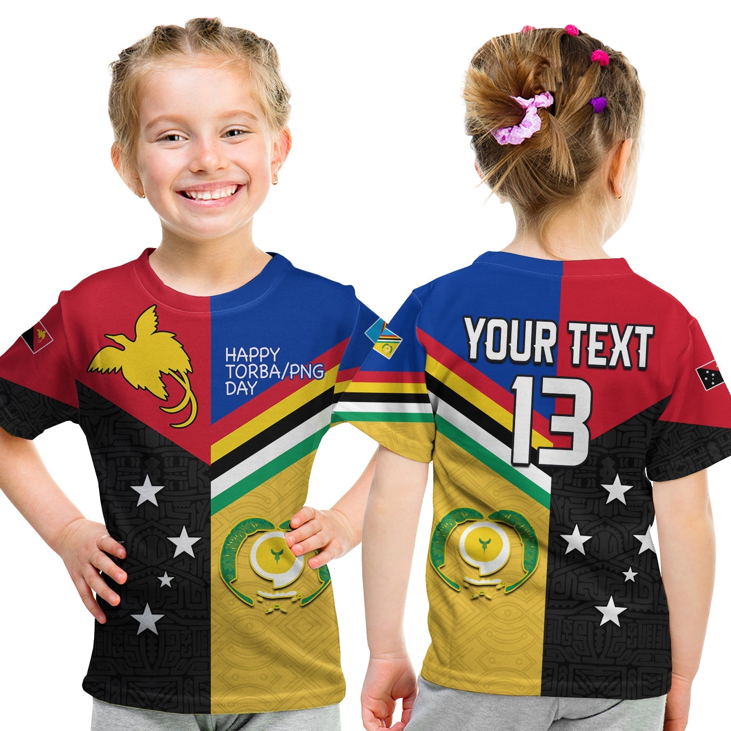 (Custom Text and Number) Torba PNG Day T Shirt KID 2022 Simple Polynesia LT13 - Polynesian Pride