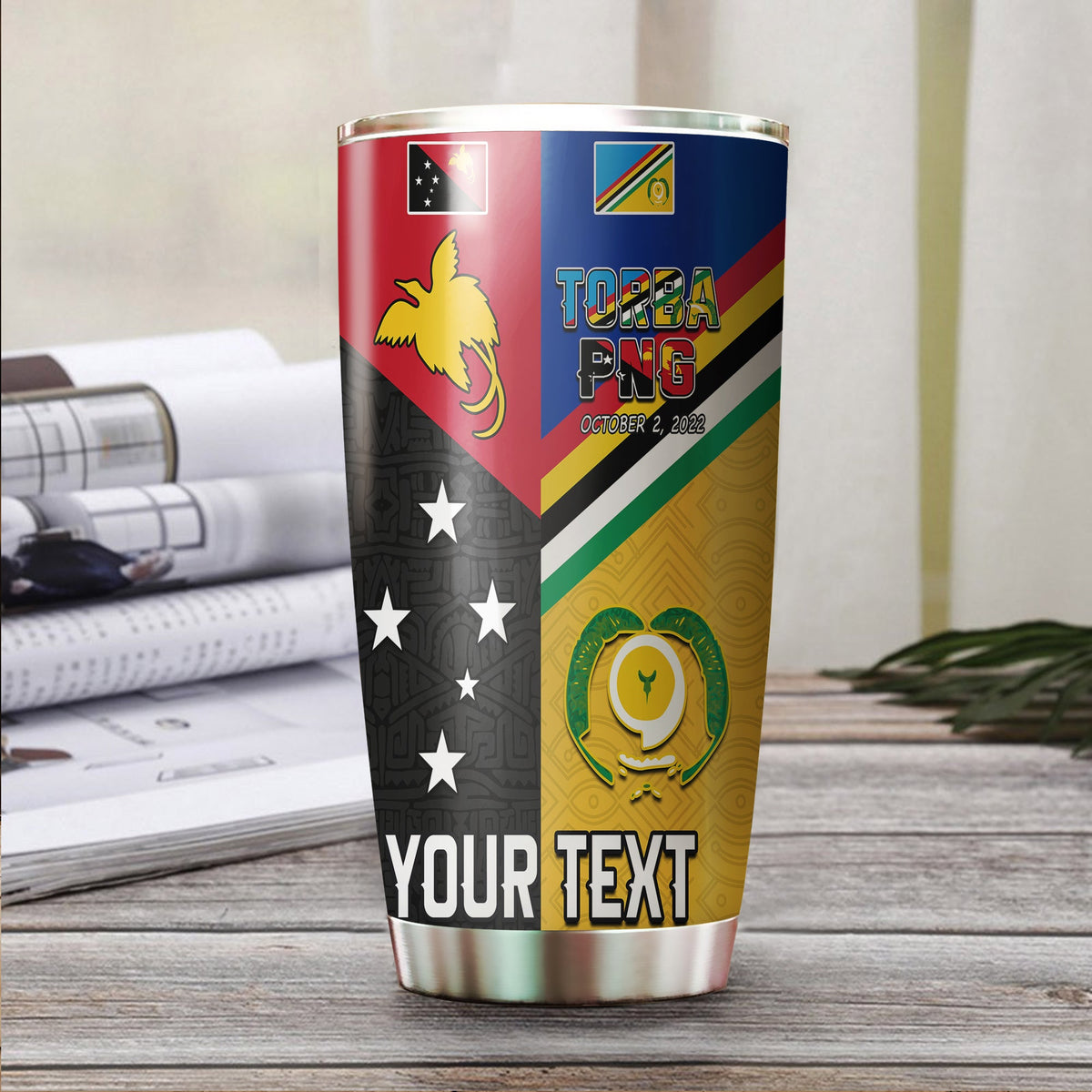 (Custom Personalised) Torba PNG Day Tumbler 2022 Simple Polynesia LT13 - Polynesian Pride