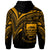 Tuvalu Zip Hoodie Gold Color Cross Style - Polynesian Pride