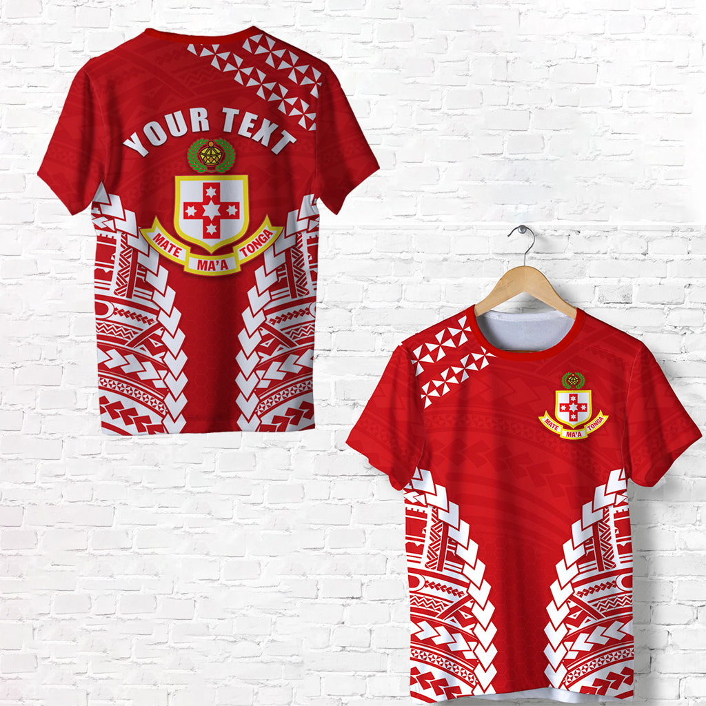 Custom Kolisi Tonga T Shirt LT13 Unisex Red - Polynesian Pride