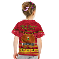 Papua New Guinea Christmas T Shirt Bird Of Paradise Bikpela Hamamas Blong Dispela Krismas LT14 - Polynesian Pride