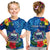 (Custom Personalised) Samoa T Shirt KID Coat Of Arms Mix Tropical Flowers LT14 - Polynesian Pride