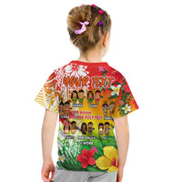 (Custom Personalised) Aloha Poly Fest T Shirt KID Polynesian Pattern With Tropical Flowers LT14 - Polynesian Pride
