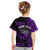 Custom Hawaii T Shirt Kakau Warrior Helmet Gradient Purple Polynesian LT14 - Polynesian Pride